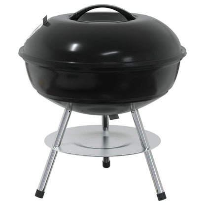 Charcoal Grill Black 14.37 x 14.37 x 15.75 in