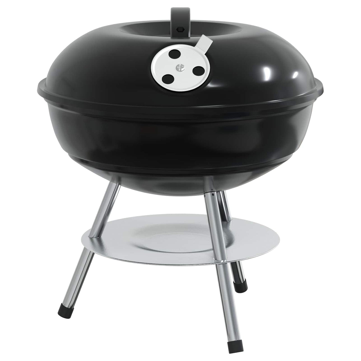 Charcoal Grill Black 14.37 x 14.37 x 15.75 in