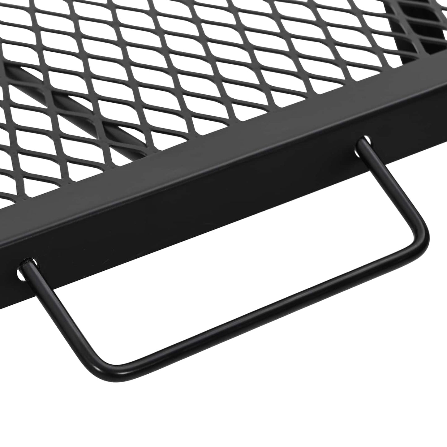 Foldable Camping Grill Folding Black 22.83 x 12.20 x 0.79 in