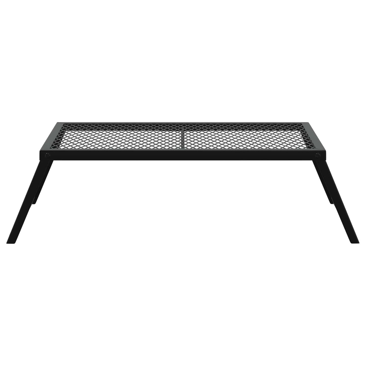 Foldable Camping Grill Folding Black 22.83 x 12.20 x 0.79 in