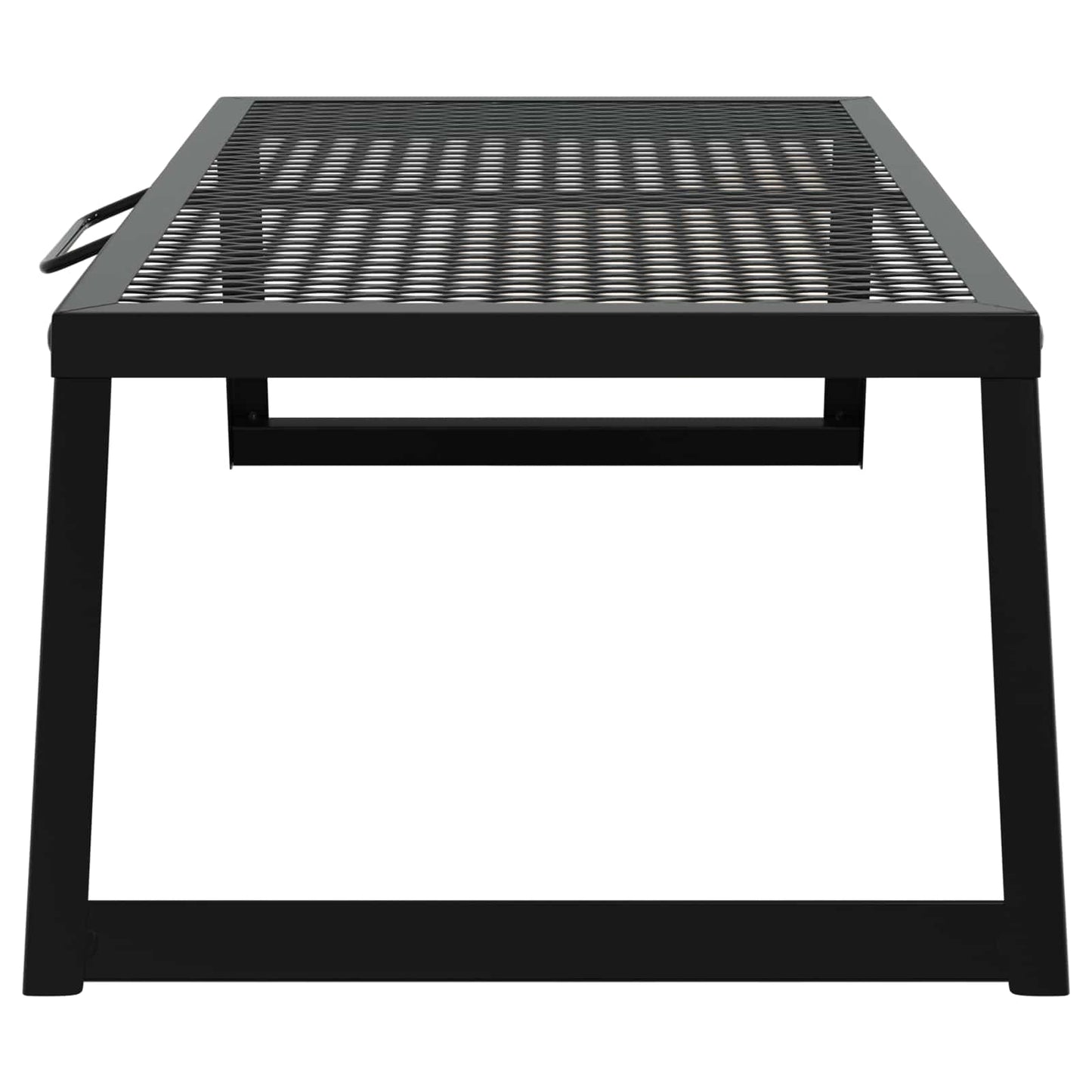 Foldable Camping Grill Folding Black 22.83 x 12.20 x 0.79 in