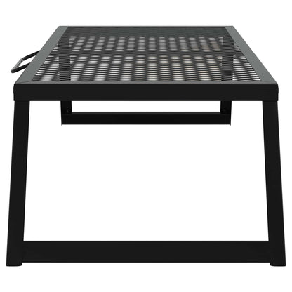 Foldable Camping Grill Folding Black 22.83 x 12.20 x 0.79 in