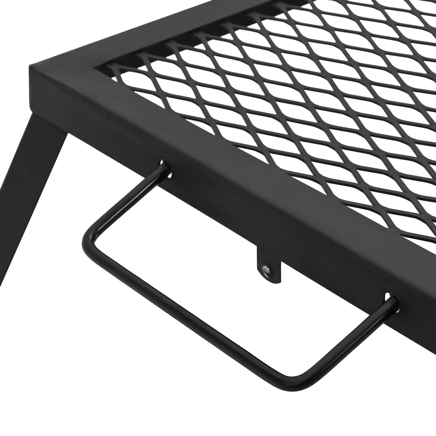 Foldable Camping Grill Folding Black 12.40 x 10.43 x 1.57 in