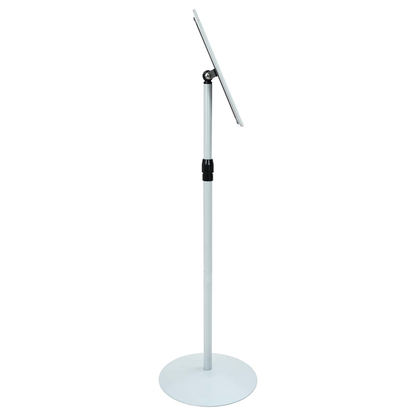 Pedestal Poster Stand Silver 33 x 33 x 123 cm PVC and Steel
