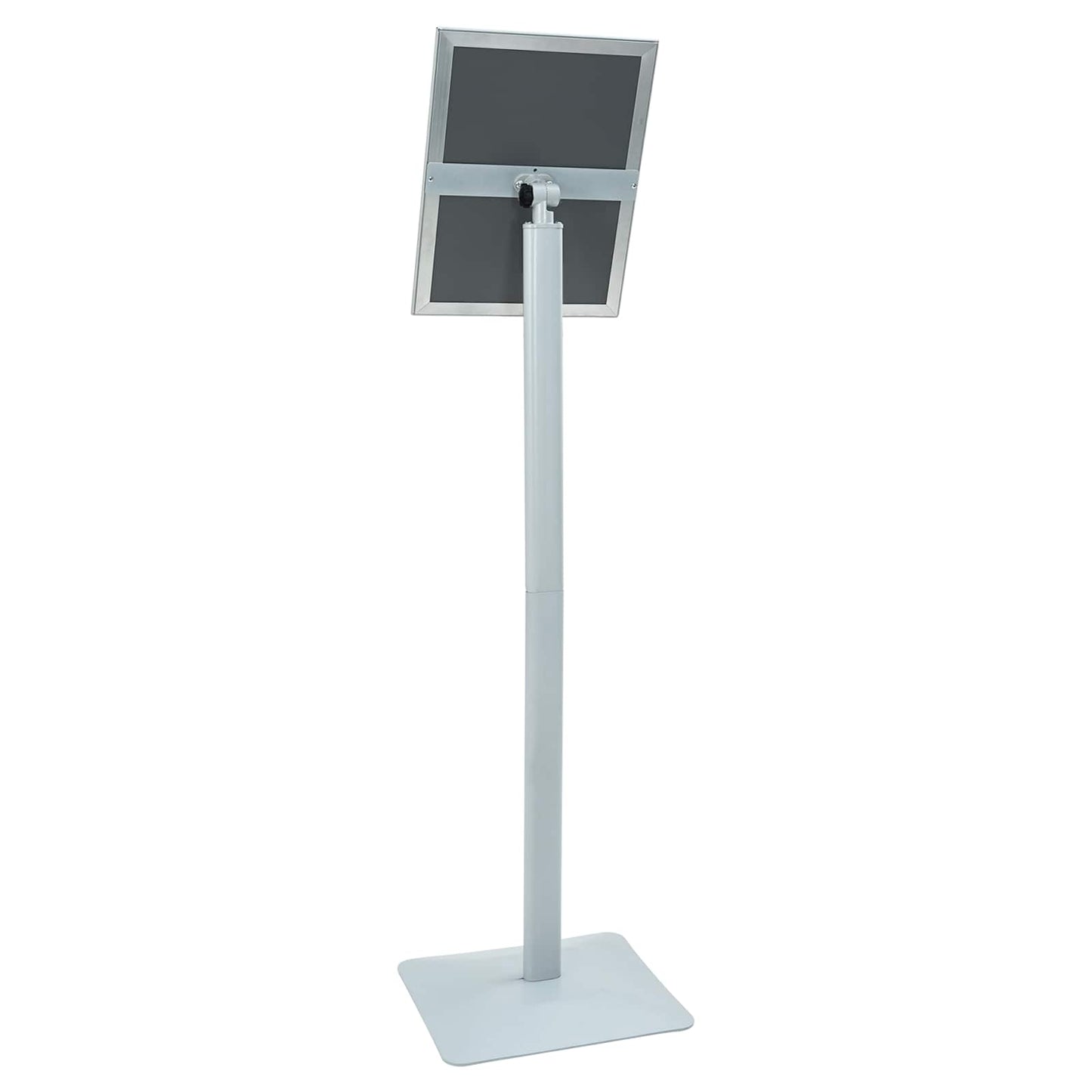 Pedestal Poster Stand Silver 32 x 27 x 119 cm Cast Iron