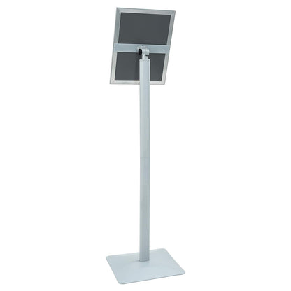 Pedestal Poster Stand Silver 32 x 27 x 119 cm Cast Iron