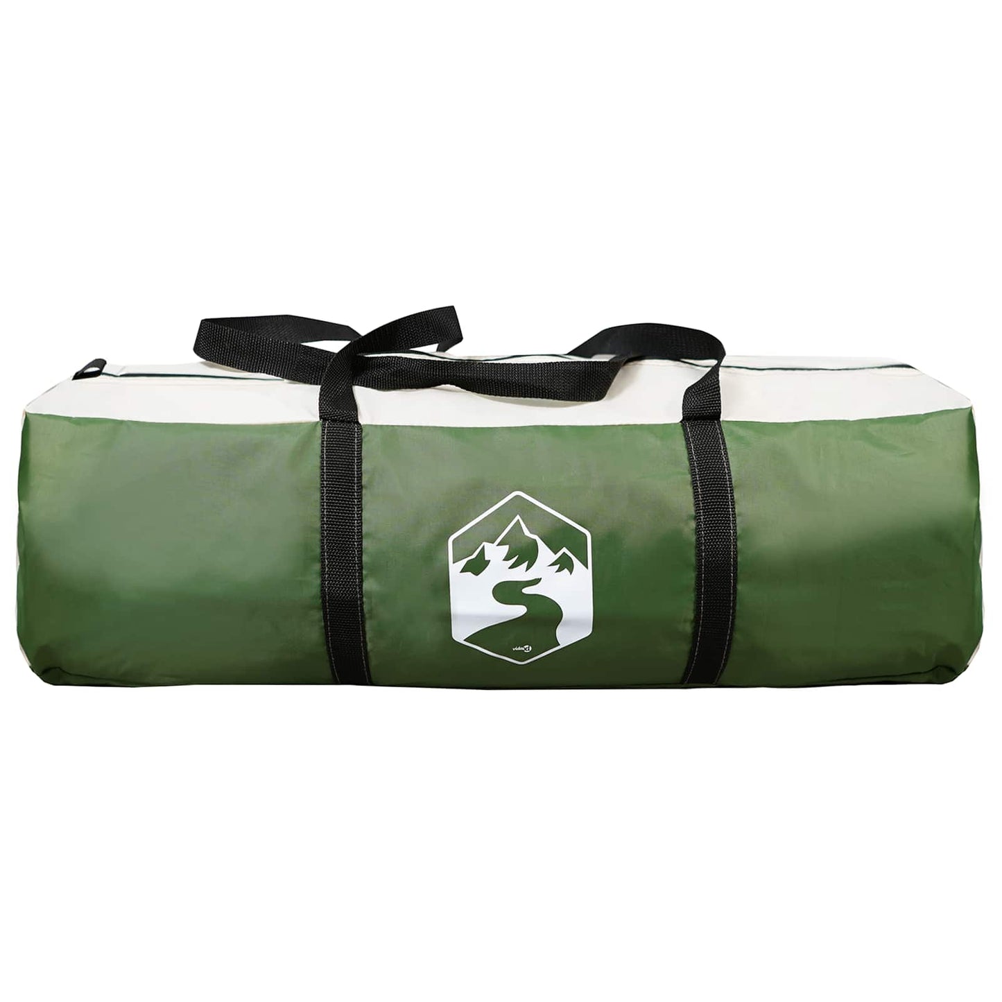 Family Tent with Roof Green 320 x 210 x 180 cm Polyester