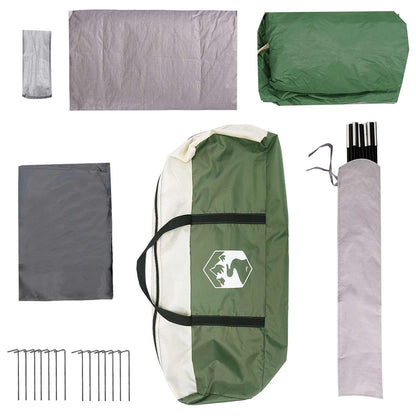 Family Tent with Roof Green 320 x 210 x 180 cm Polyester