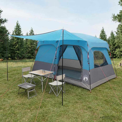 Family Tent with Roof Blue 320 x 210 x 180 cm Polyester