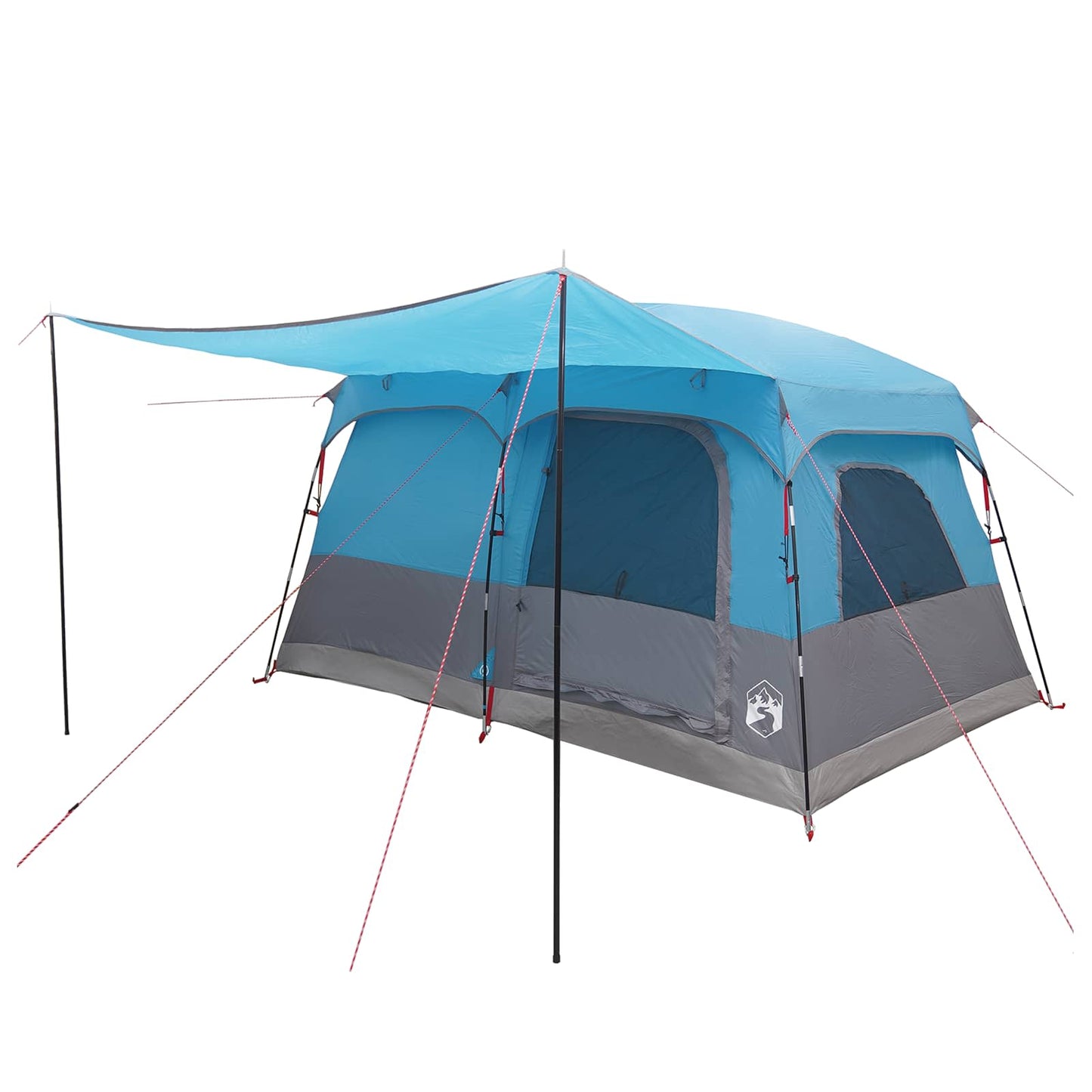 Family Tent with Roof Blue 320 x 210 x 180 cm Polyester