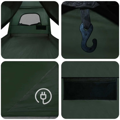 Family Tent with Roof Army Green 320 x 210 x 180 cm Polyester