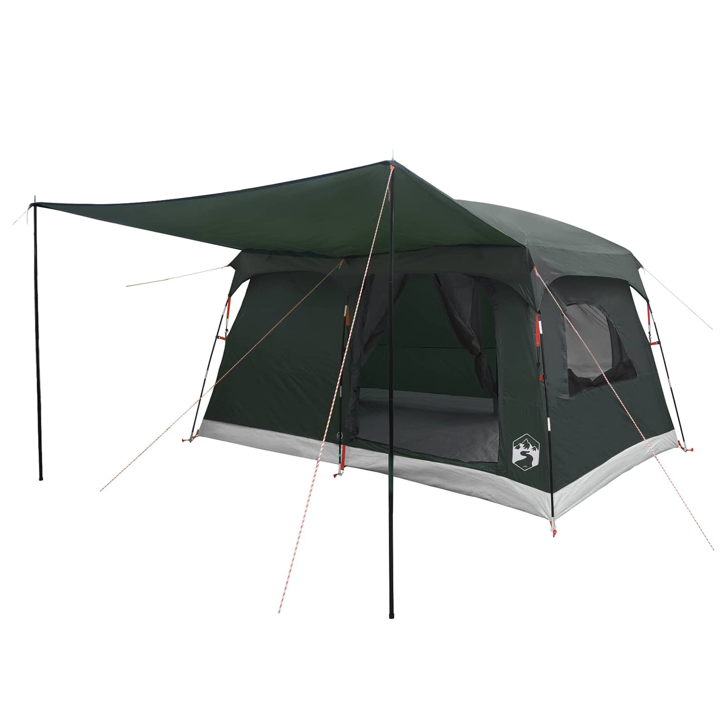 Family Tent with Roof Army Green 320 x 210 x 180 cm Polyester