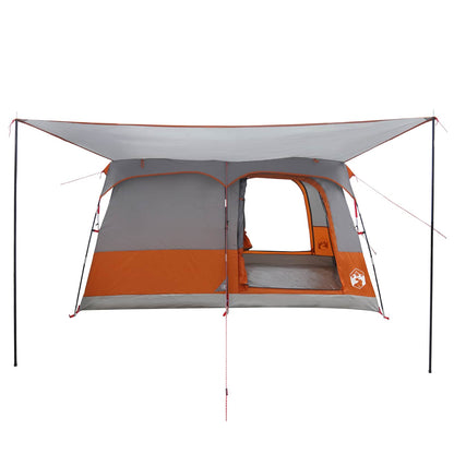 Family Tent Grey and Orange 380 x 260 x 190 cm Polyester