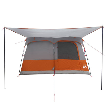 Family Tent Grey and Orange 380 x 260 x 190 cm Polyester