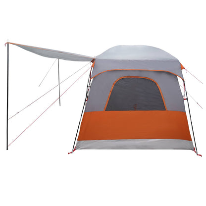 Family Tent Grey and Orange 380 x 260 x 190 cm Polyester
