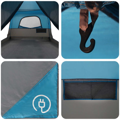 Family Tent Blue 420 x 305 x 200 cm Polyester and Steel