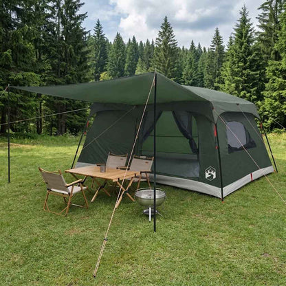 Family Tent Army Green 500 x 400 x 230 cm Polyester and Steel