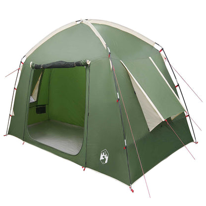 Cabin Tent with Roof Green 210 x 210 x 138 cm Polyester