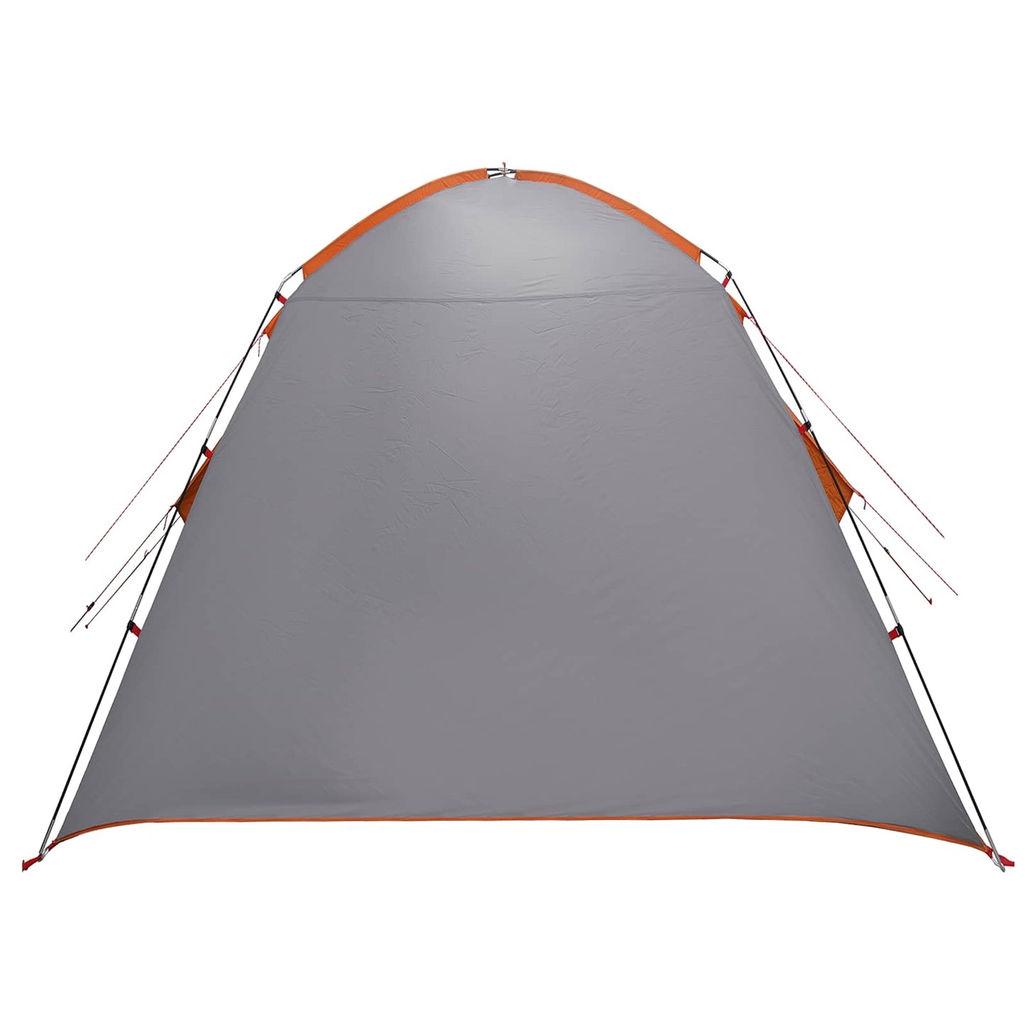 Cabin Tent Grey and Orange 210 x 210 x 138 cm Polyester