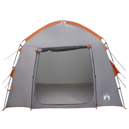 Cabin Tent Grey and Orange 210 x 210 x 138 cm Polyester