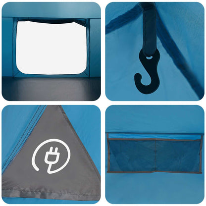 Cabin Tent with Roof Blue 300 x 210 x 156 cm Polyester