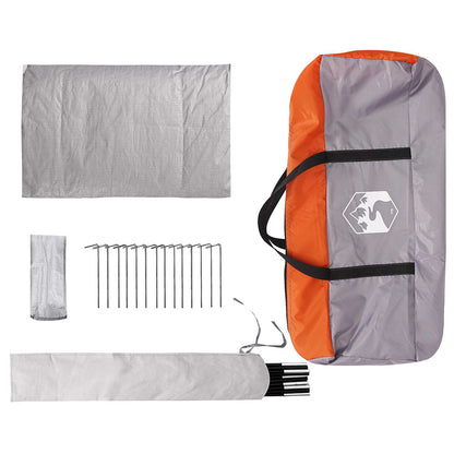 Cabin Tent Grey and Orange 300 x 210 x 156 cm Polyester