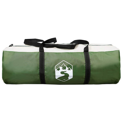 Cabin Tent with Roof Green 400 x 210 x 180 cm Polyester