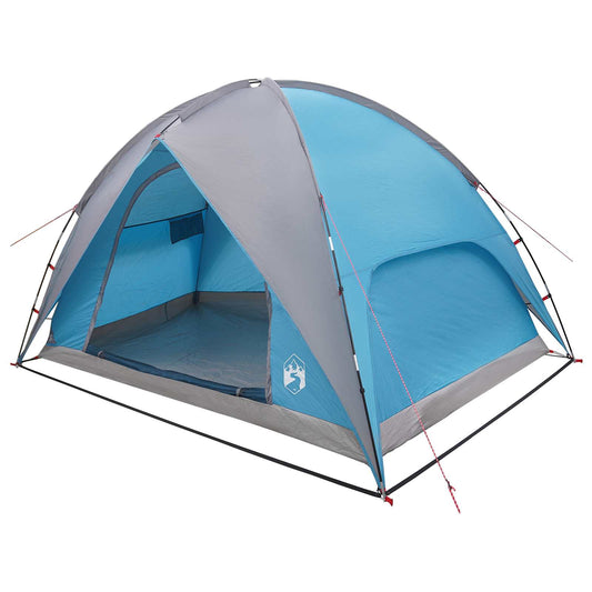 Camping Tent with Rainfly Water-resistant 4-Person Blue