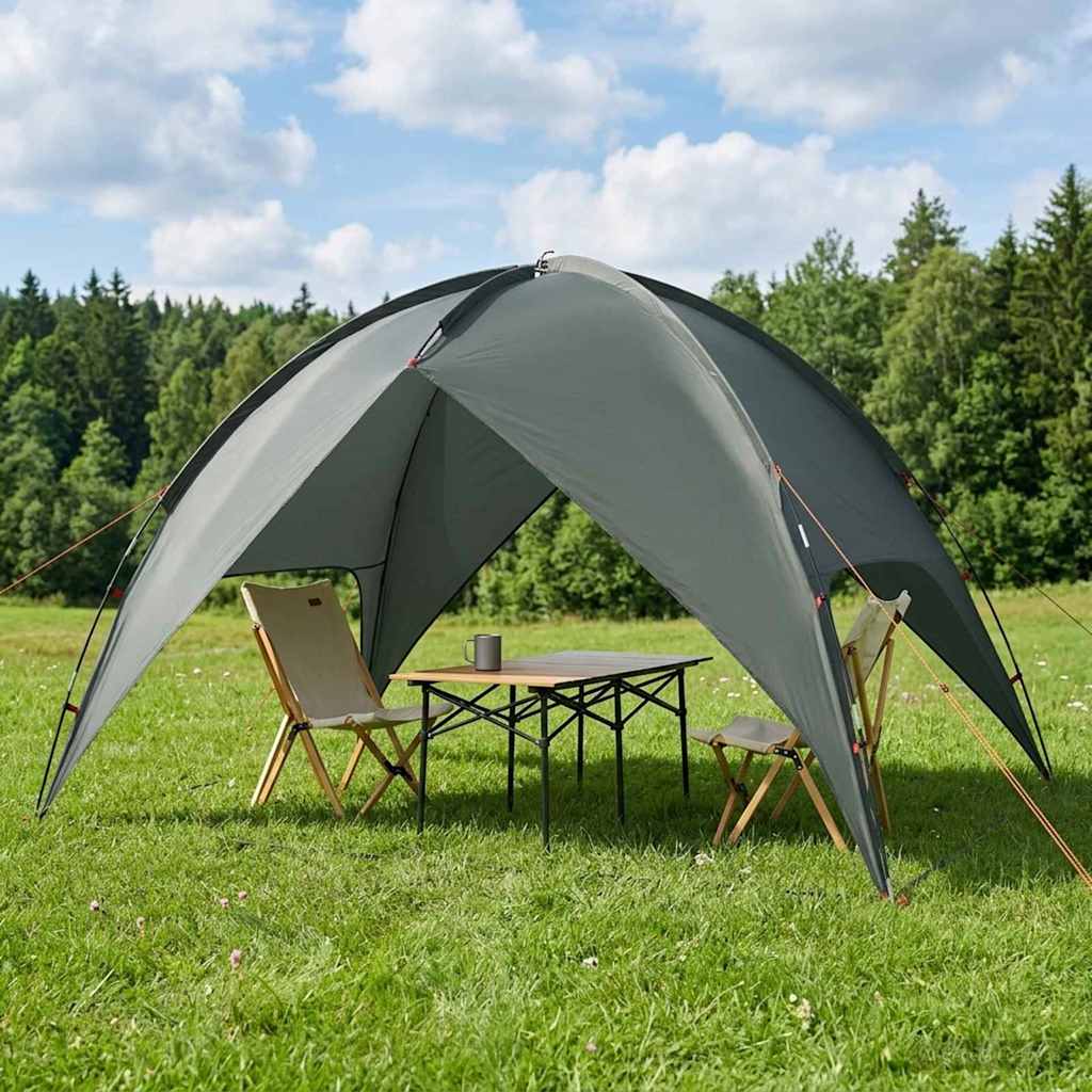 Camping Tent with Rainfly Water-resistant Dome Army Green