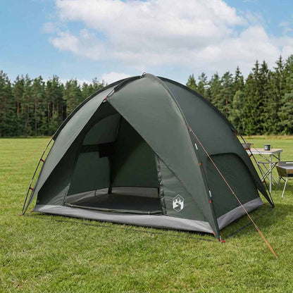 Camping Tent with Rainfly Water-resistant Dome Army Green
