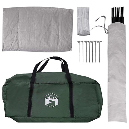 Car Tent Army Green 239 x 210 x 210 cm Polyester and Steel