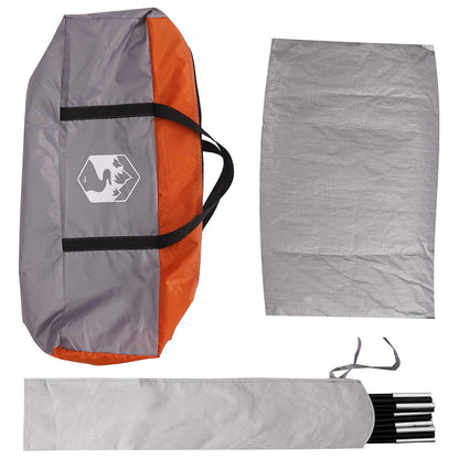 Car Tent Grey and Orange 200 x 170 x 170 cm Polyester and Steel