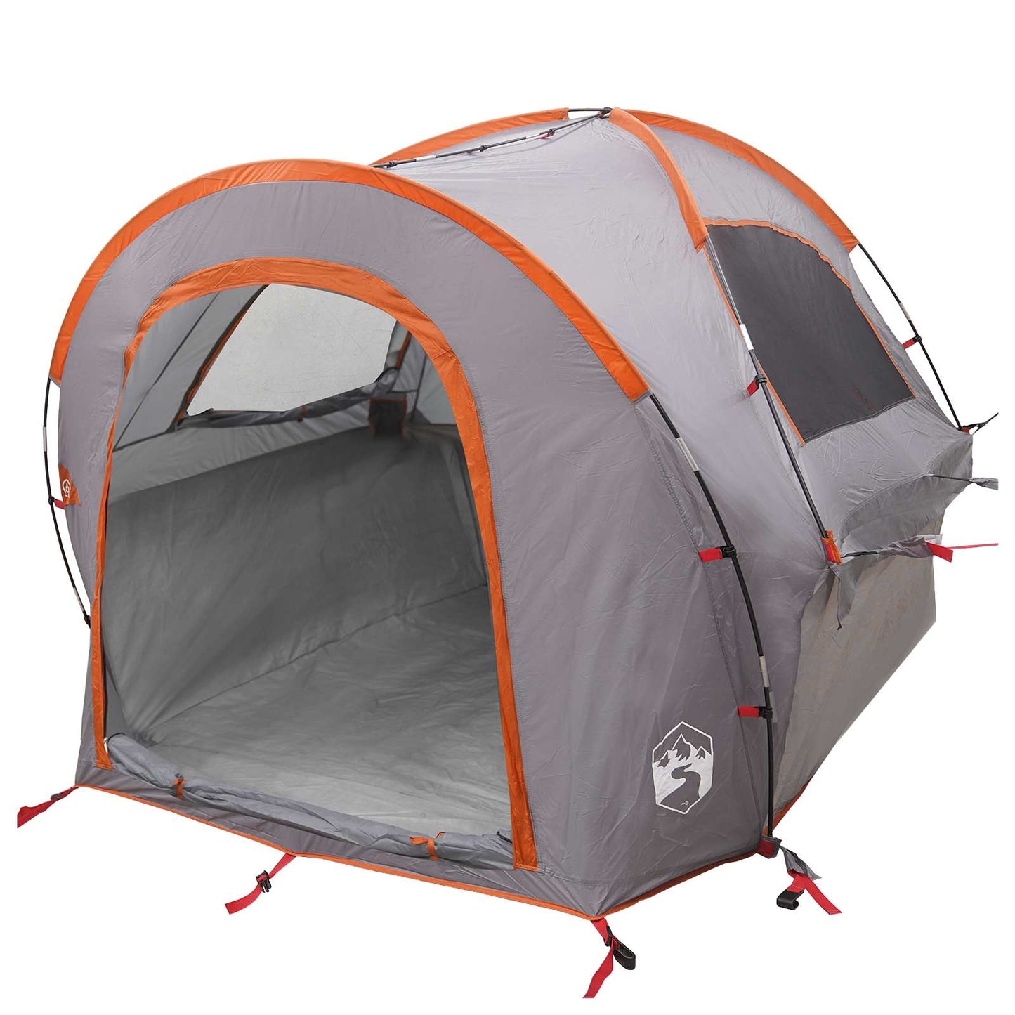 Car Tent Grey and Orange 200 x 170 x 170 cm Polyester and Steel