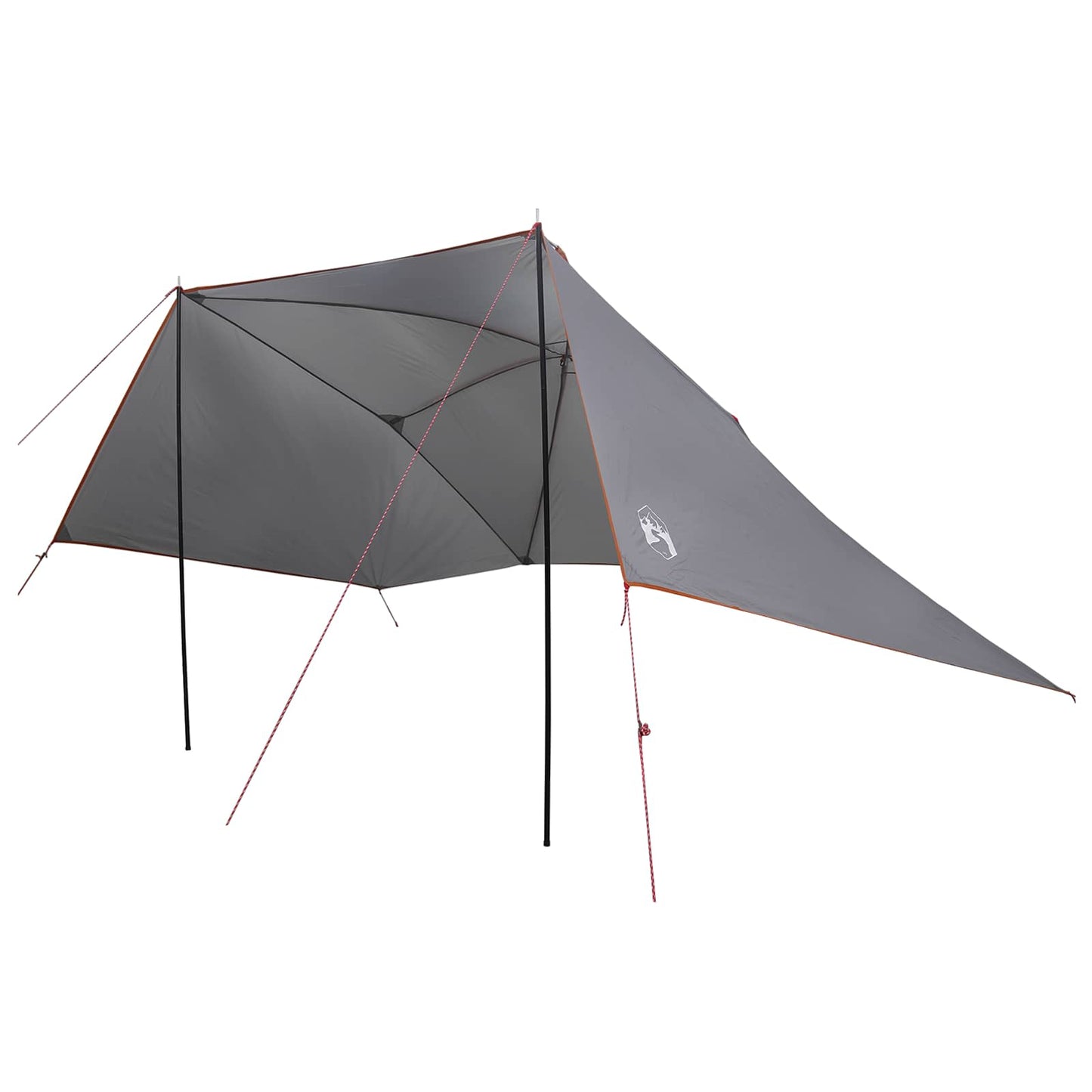 Car Tent Grey and Orange 308 x 215 x 220 cm Polyester and Steel