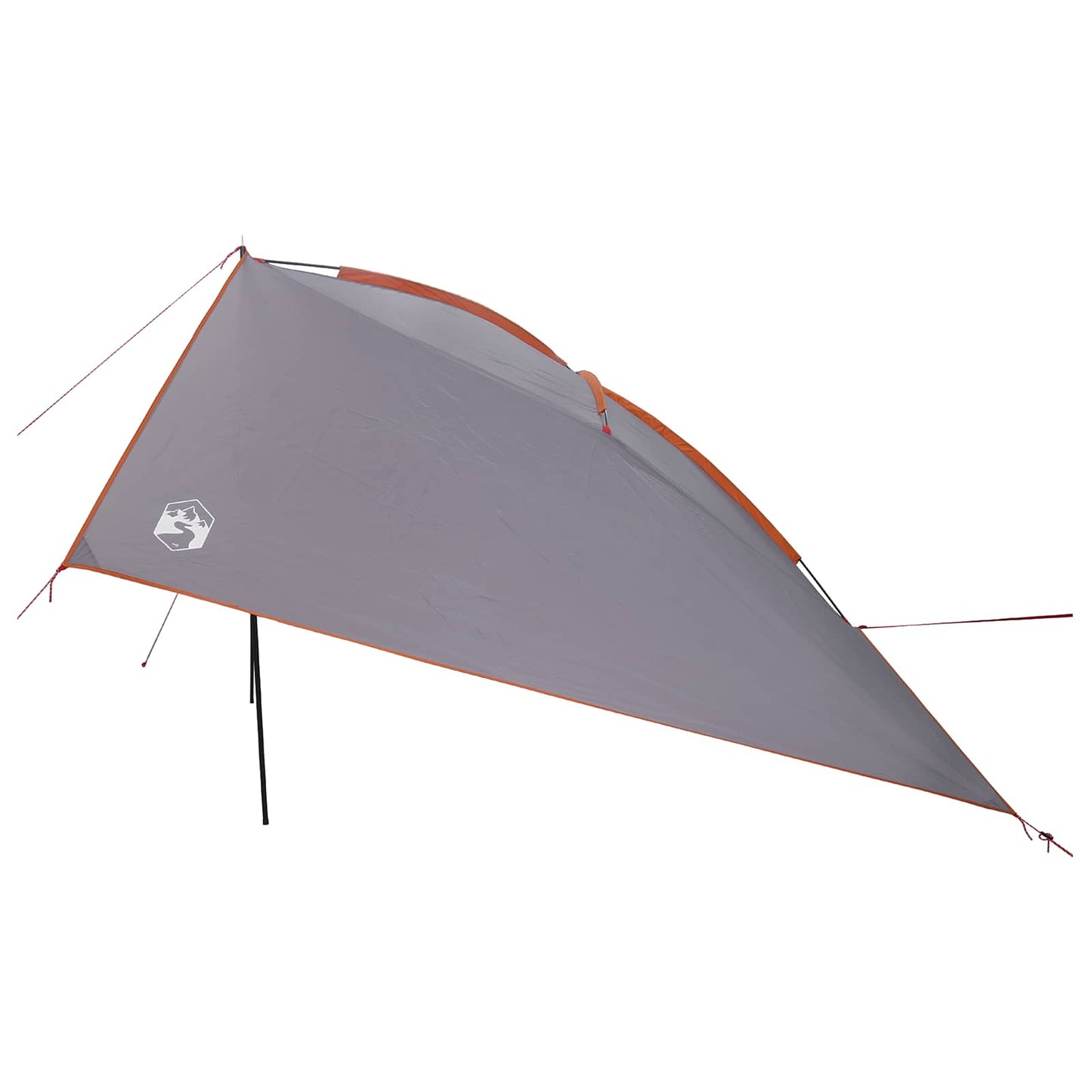 Car Tent Grey and Orange 308 x 215 x 220 cm Polyester and Steel