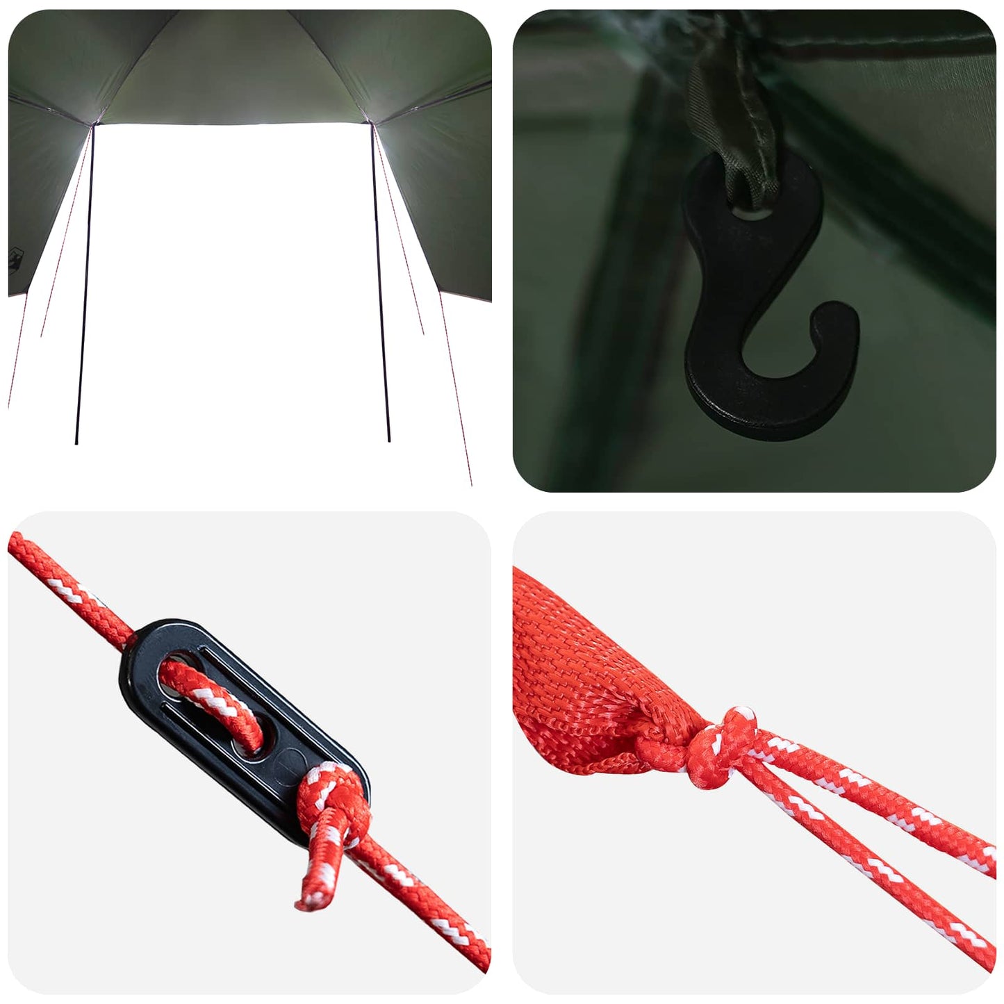 Car Tent Army Green 308 x 215 x 220 cm Polyester and Steel