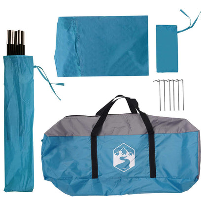 Car Tent with Roof Blue 350 x 250 cm Polyester and Steel