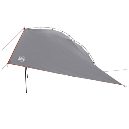 Car Tent Grey and Orange 350 x 250 cm Polyester and Steel