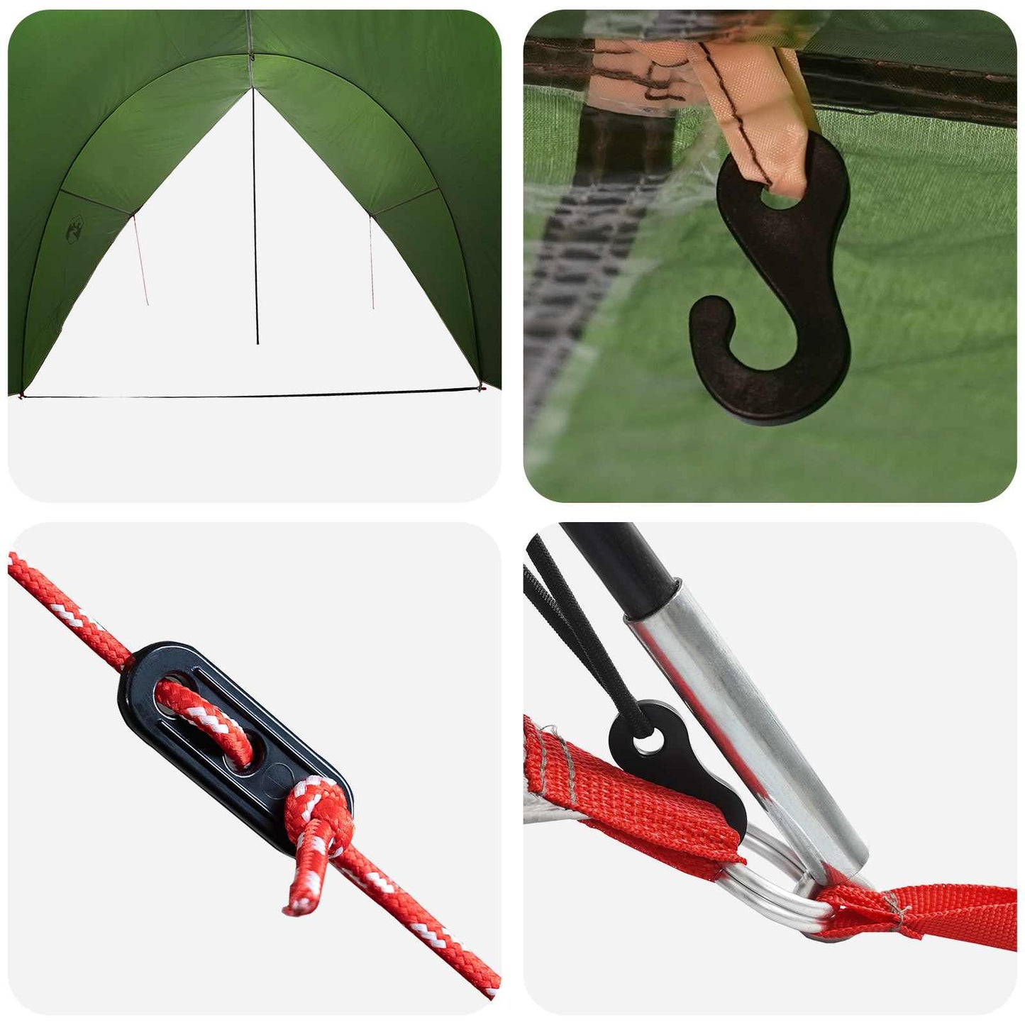 Tailgate Awning Water-resistant Green 405 x 280 x 220 cm