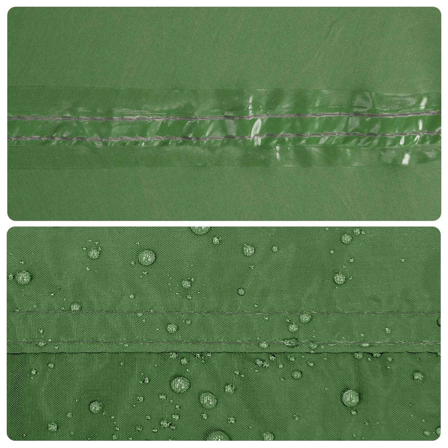 Camping Tarp with Mesh Walls Green 340 x 260 x 220 cm