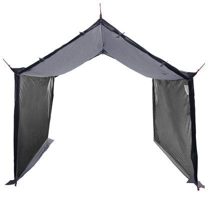 Camping Tarp with Mesh Walls Grey and Orange 340 x 260 x 220 cm