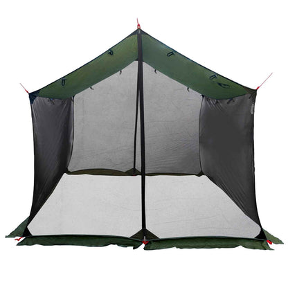 Camping Tarp with Mesh Walls Army Green 340 x 260 x 220 cm