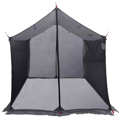 Camping Tarp with Mesh Walls Grey and Orange 270 x 210 x 210 cm