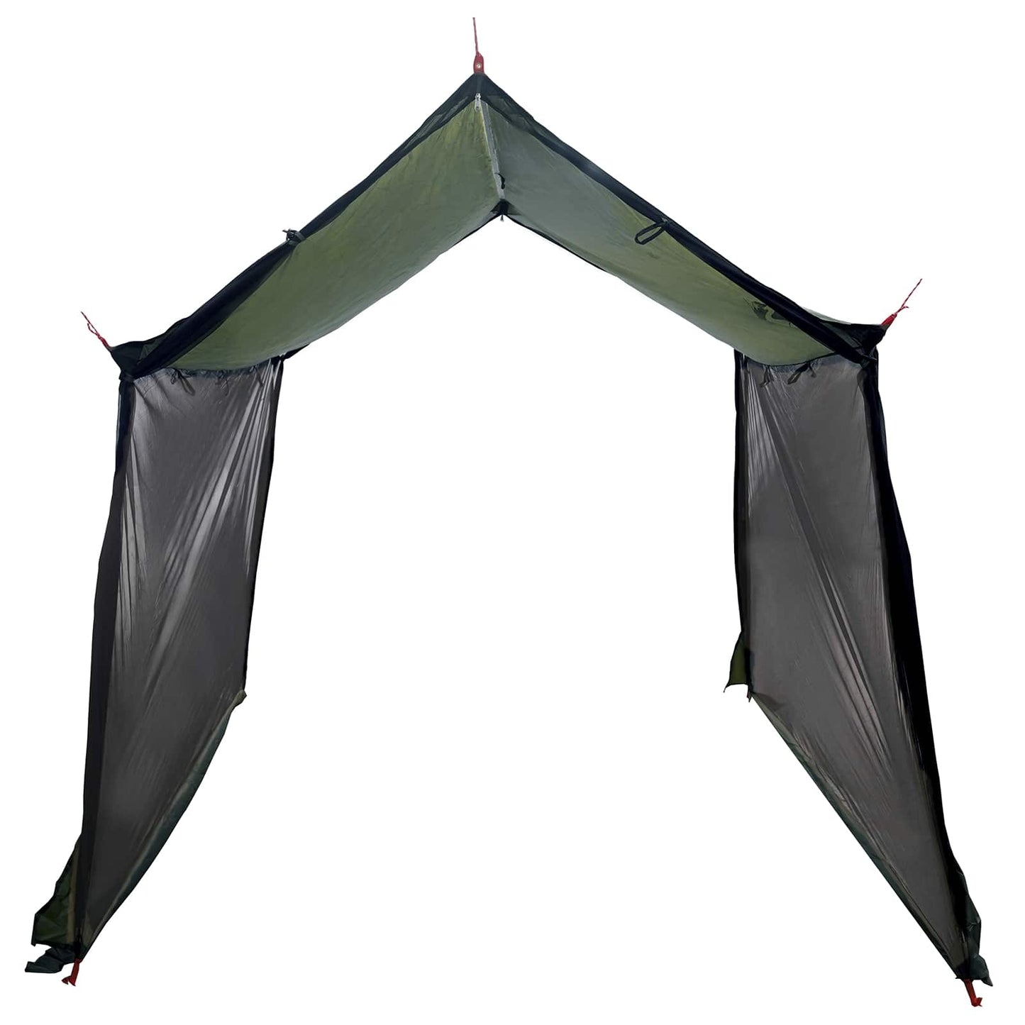 Camping Tarp with Mesh Walls Army Green 270 x 210 x 210 cm