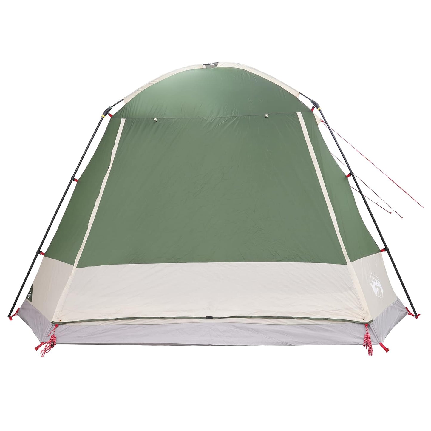 Cabin Tent with Roof Green 12-Person Polyester and Steel