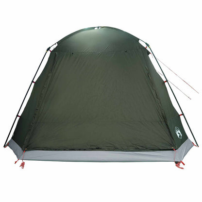 Cabin Tent with Roof Army green 12-Person Polyester and Steel