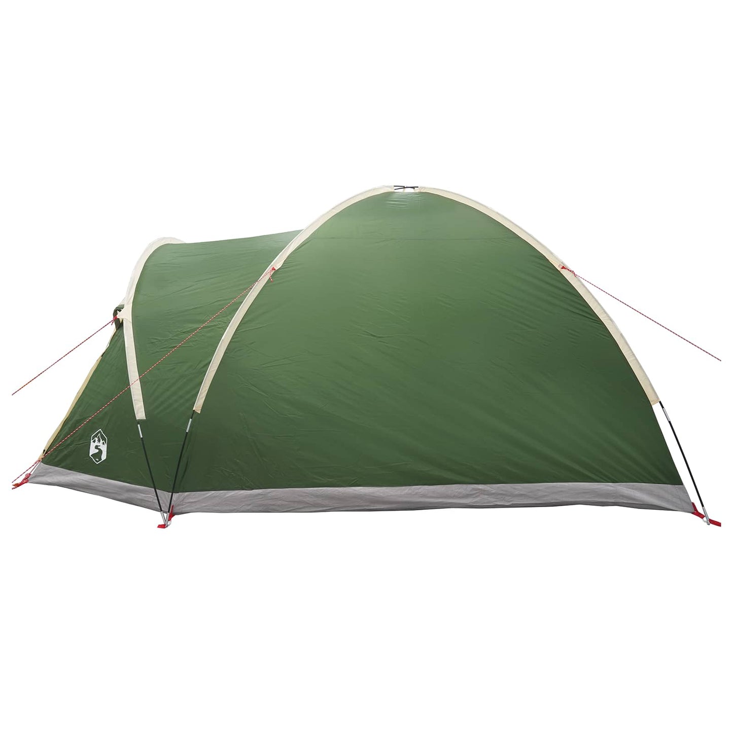 Cabin Tent with Roof Green 4-Person Polyester and Steel