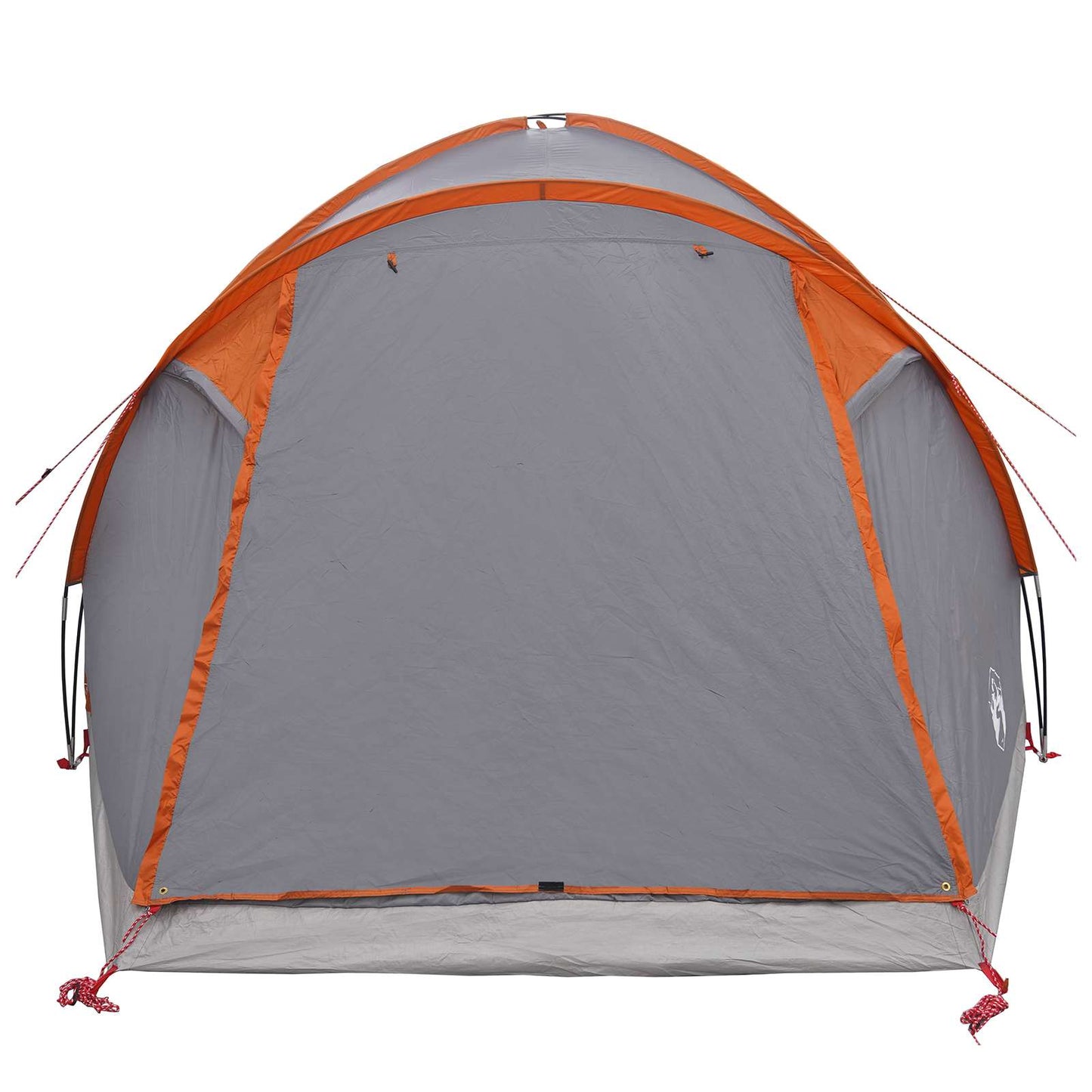 Cabin Tent Grey and Orange 4-Person Polyester and Steel