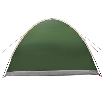 Cabin Tent with Roof Green 6-Person Polyester and Steel