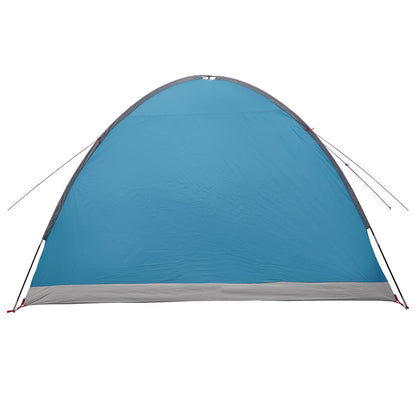 Cabin Tent with Roof Blue 6-Person Polyester and Steel